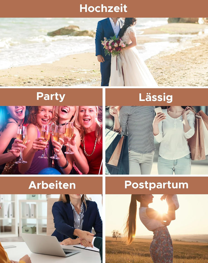 INNERSY Bauchweg Unterhose Damen Miederhose mit Bein Bauch Weg Figurformende Shapewear Hose XL 1 Bei