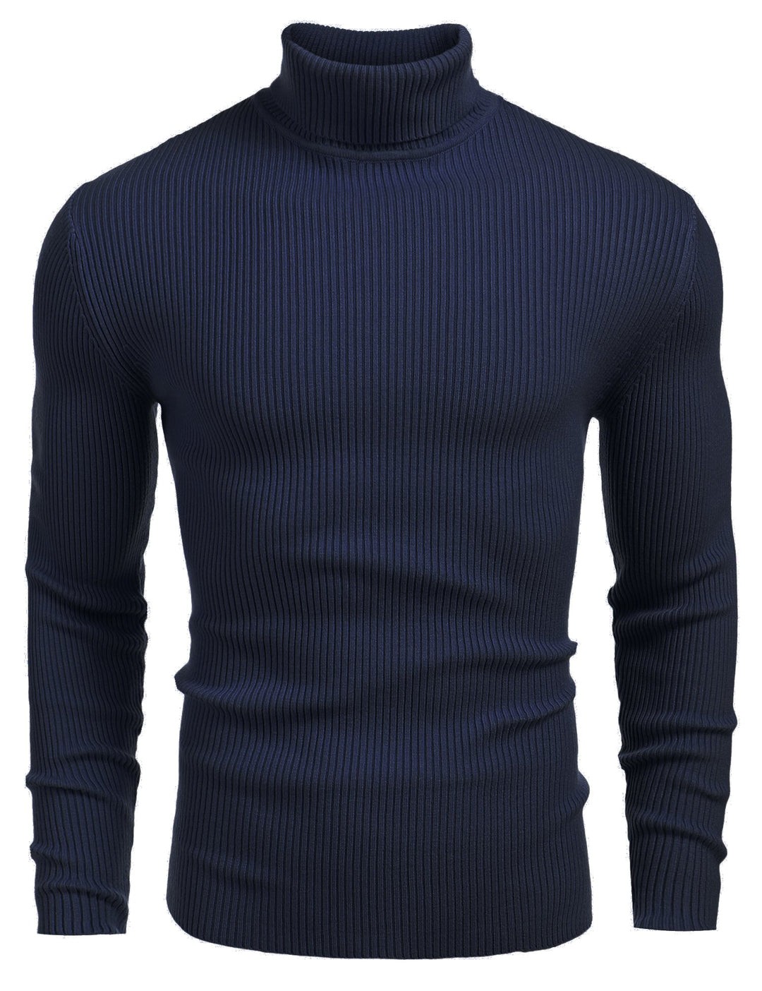 COOFANDY Herren Rollkragen Pullover Langarmshirt Feinstrick Sweater Rollkragen Freizeit Slim fit Bas