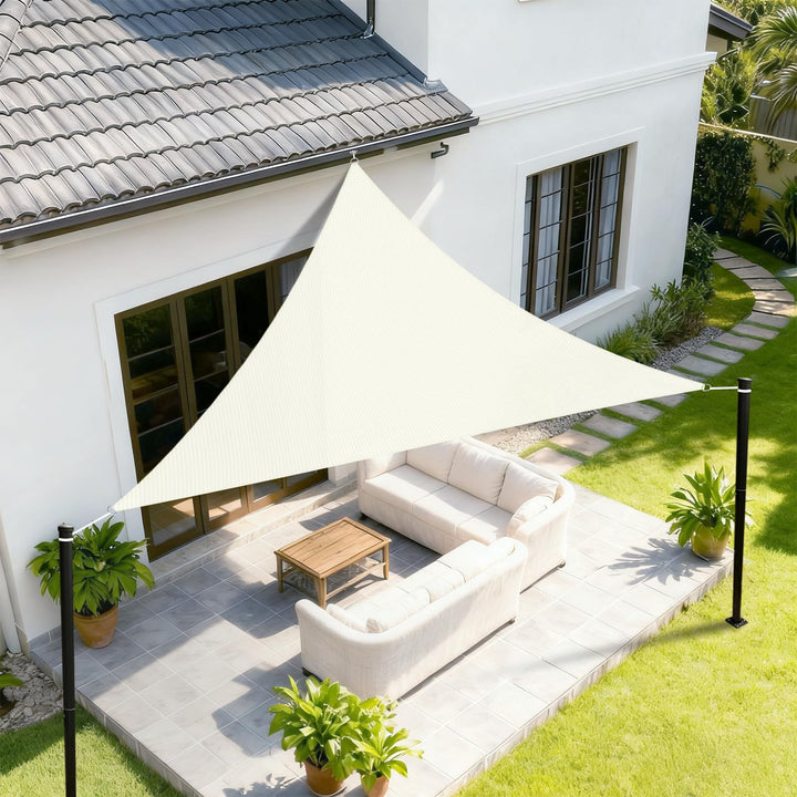 Sunnylaxx 2x2x2m Sonnensegel Dreieckig,420D Oxfordgewebe Wasserdicht Sonnenschutz Sunsegel UV-Schutz
