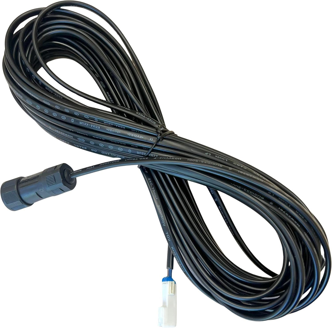 TIMBERA 10m/32ft Ladekabel für Worx Landroid - Buchse auf Buchse - Niedervolt Stromkabel zum Anschlu