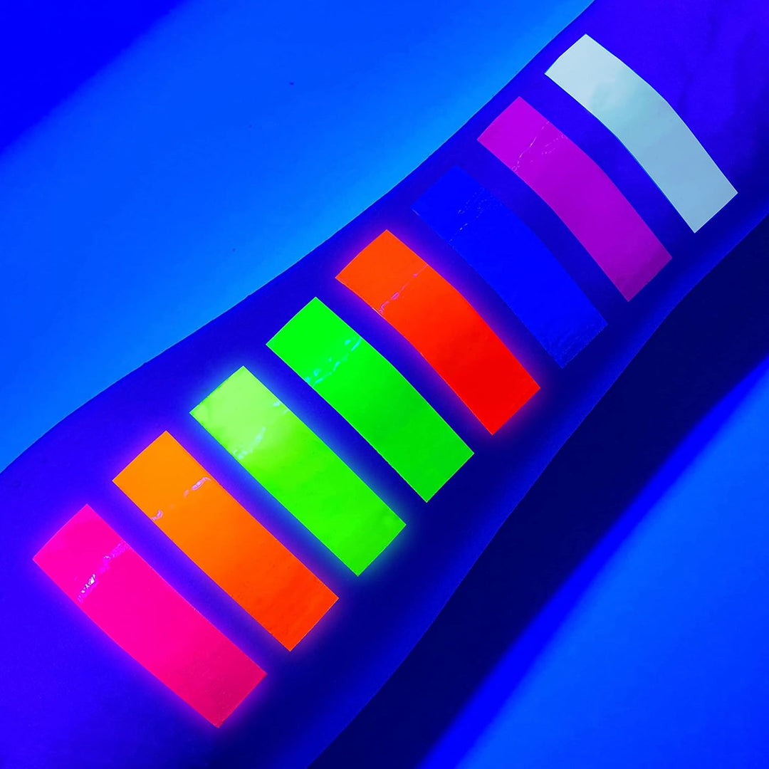 24 x 10ml UV-Bodypaint Körpermalfarben Schwarzlicht fluoreszierende Schminke Bodypainting Neon Farbe