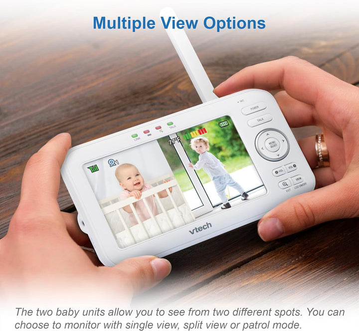 VTech Babymonitor VM5254 – Video-Babyphone mit hoher Auflösung – Klarer Sound, LCD-Farbbildschirm un