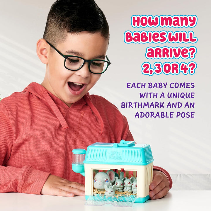 Little Live Pets Mama Surprise Mini Maus-Spielset: Lil‘ Mouse; die Mäuse-Mama bekommt 2,3 oder 4 Bab