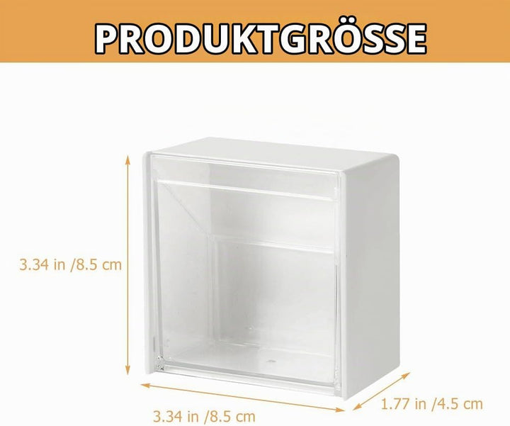Alipis Wandorganisator Kosmetik Aufbewahrungsbox Mit Staubschutz 3 Fächer 3.35X3.35X1.77 Zoll Wandmo