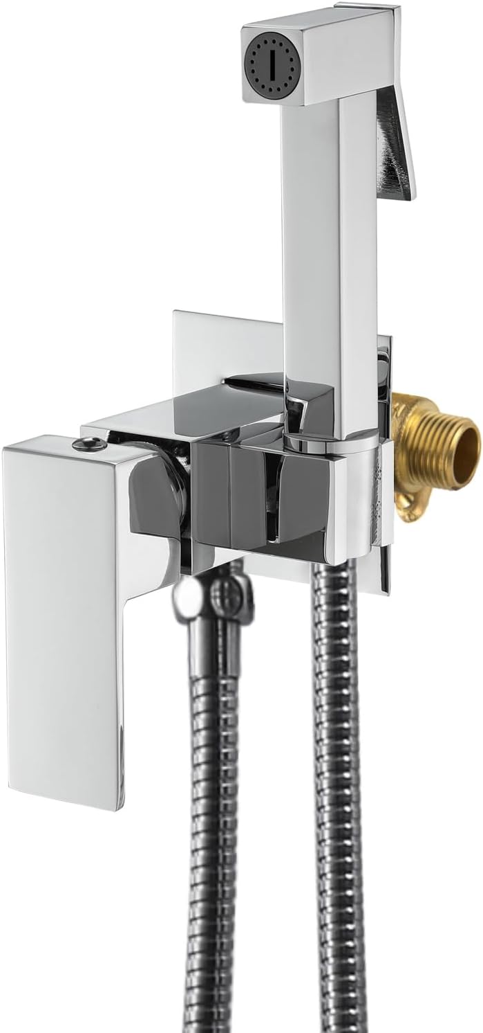 ESOP Bidet Handbrause Toilette Chrom Messing Bidet Handbrause Sprayer für Bidet Armaturen WC, Bidet