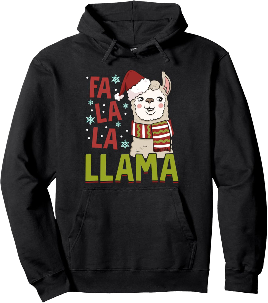 Kids Llama Pajamas for Girls Boys Funny Top Sleeping Pajama Pullover Hoodie