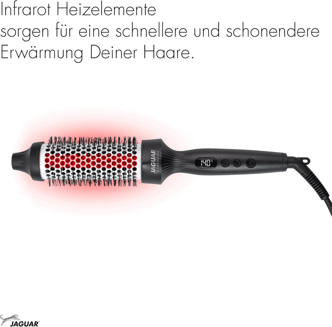 JAGUAR Thermo Bürste TB Infrashine | Thermal Brush mit Infrarot Heizung und Ionen Booster | 2in1: St