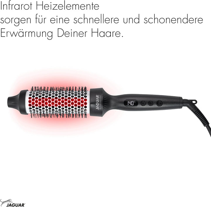 JAGUAR Thermo Bürste TB Infrashine | Thermal Brush mit Infrarot Heizung und Ionen Booster | 2in1: St