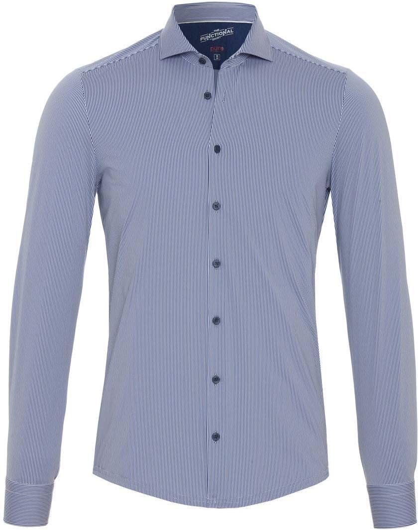 Pure h. Tico Herren 4028-21750 Pure-Functional Langarm Hemd, Streifen Dunkelblau, 40
