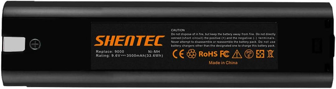 2Packs Shentec NI-MH 3500mAh 9.6V Ersatzakku für Makita Akku 9000 9001 9002 9033 9600 191681-2 19253