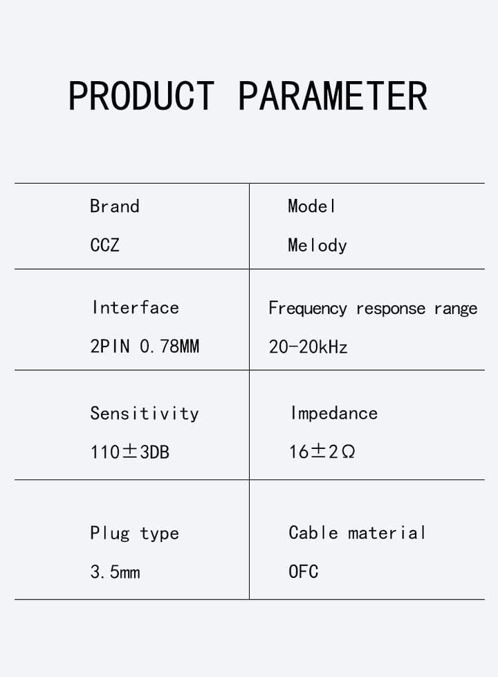 Yinyoo CCZ Melody USB C Kopfhörer, 1DD + 1BA HiFi Ohrhörer, Deep Bass IEM Kopfhörer Kompatibel für S