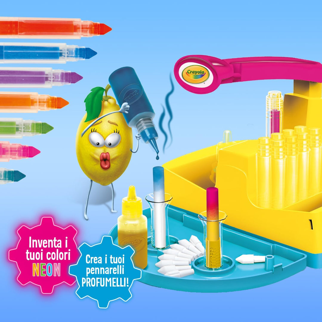 CRAYOLA - Neon-Duftstift-Labor, erstellen Sie Ihre eigenen Duftstifte mit Neonfarben, kreative Aktiv