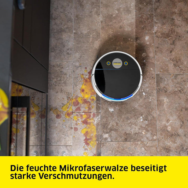 Karcher Saugwischroboter RVF 7 Comfort Extra mit Multifunktionsstation, Saugen und Wischen, App-Steu