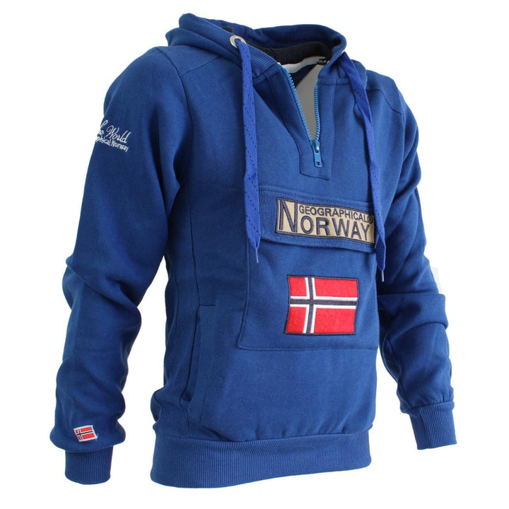 Geographical Norway Herren Gymclass Kapuzenpullover S Königsblau, S Königsblau