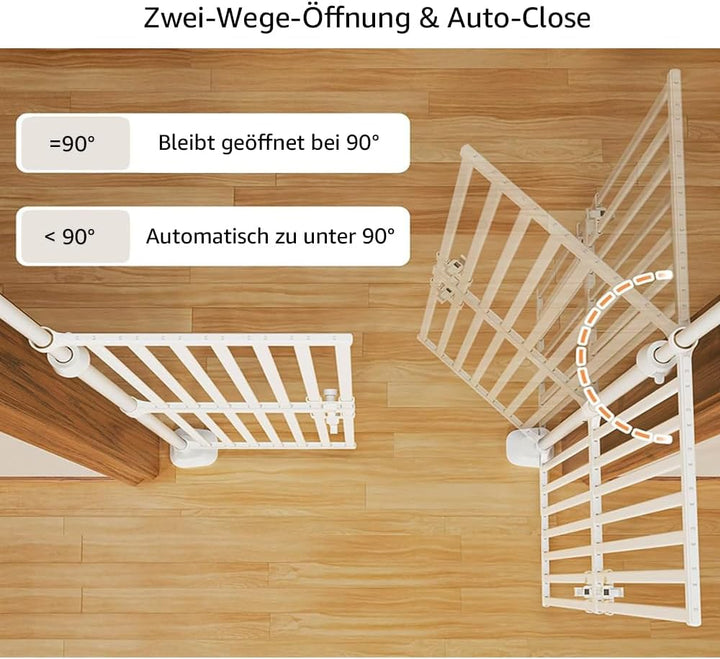 unipaws 190 cm hohes extra hohes Katzenschutzgitter, zweite Generation, stabiles Erhöhung, 89 cm - 9