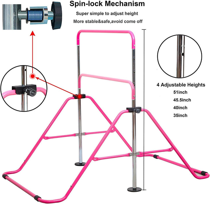 Jolitac Turnreck Gymnastik Kinder Garten Reck Reckanlage Turnstangen Horizontale Training Bar Traini