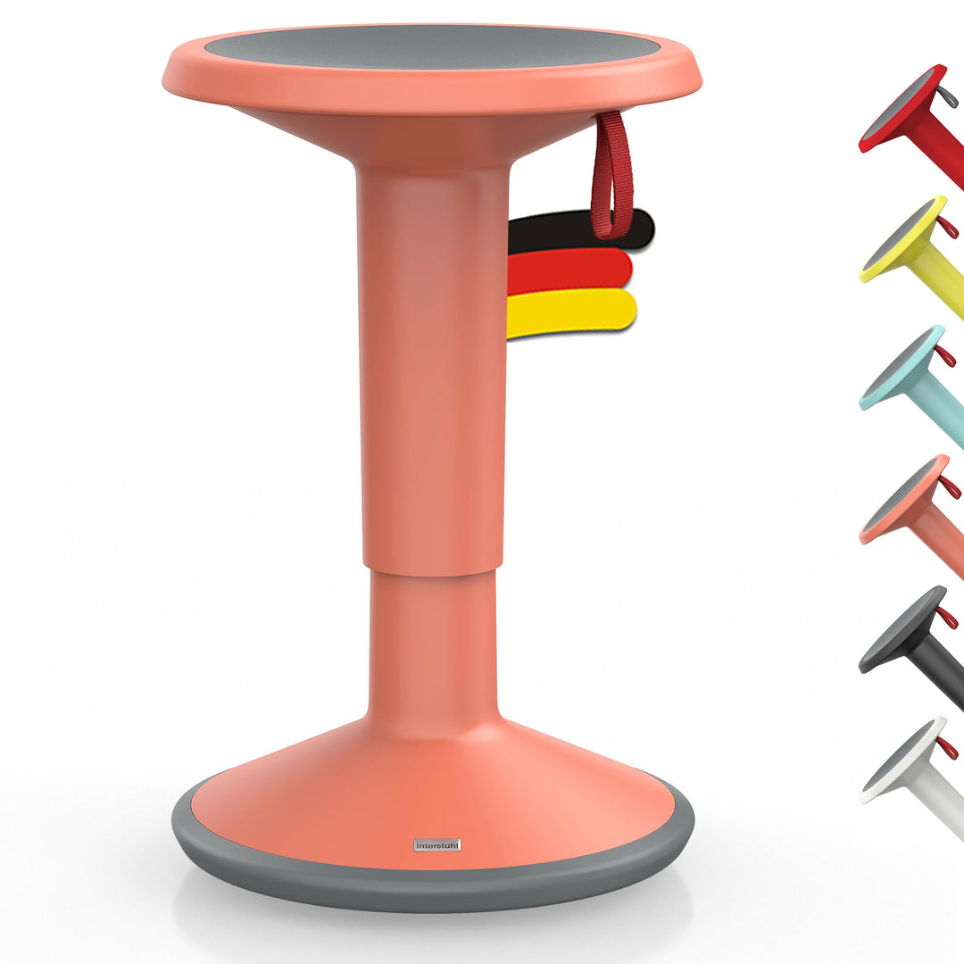 Interstuhl UPis1 - ergonomischer Sitzhocker mit Schwingeffekt - höhenverstellbar - Hocker mit rutsch