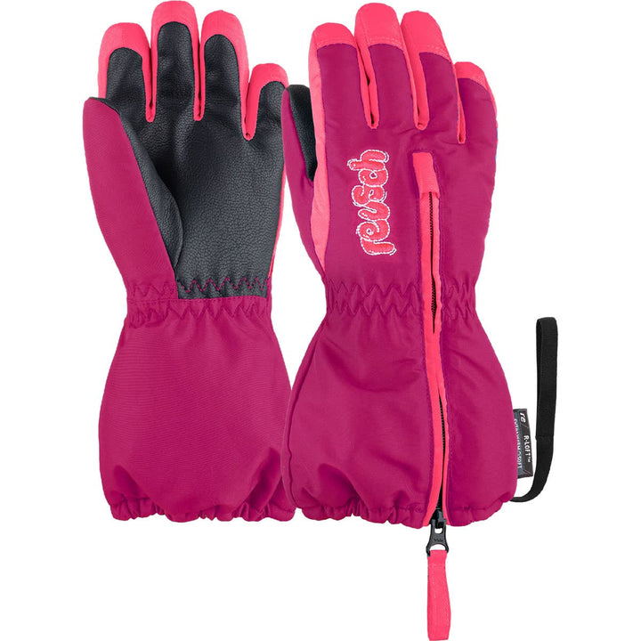 Reusch Baby-Mädchen Tom extra Warmer, winddichter und atmungsaktiver Skihandschuh IV 3329 fuchs purp