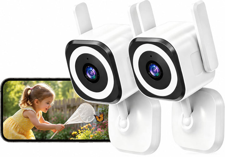 2K 5G Überwachungskamera Aussen Innen, Indoor Kamera Überwachung für Baby Monitor, Haustierkamera, Ä