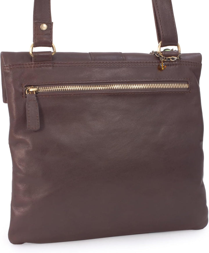 Catwalk Collection Handbags - Leder - Damen Leder Umhängetasche/Handtasche/Messenger/Schultertasche