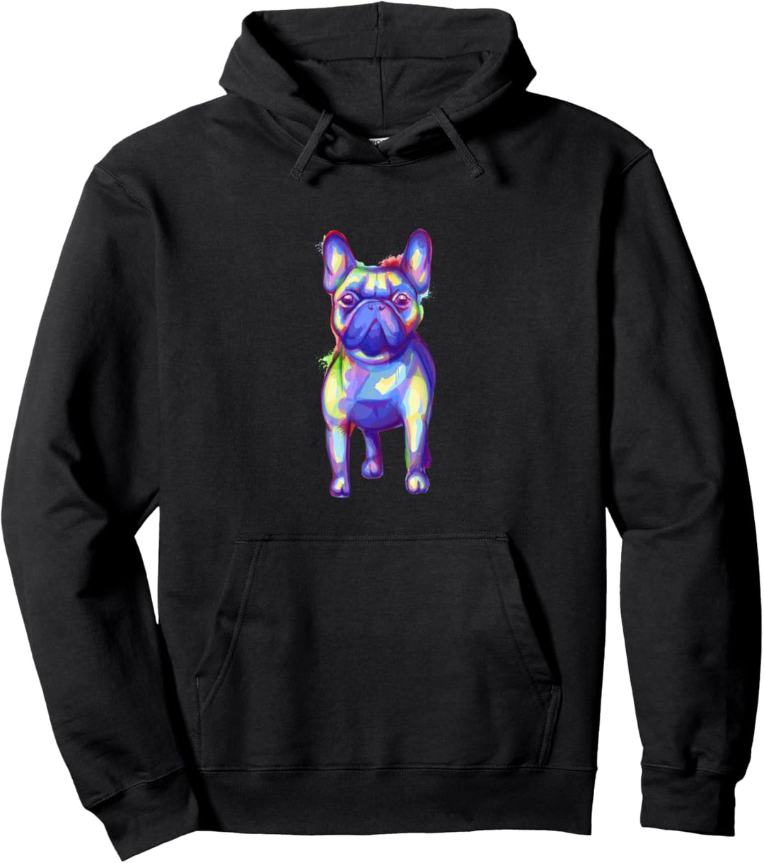 FRENCHIE MAMA Pfotenabdruck Französische Bulldogge Meme Pullover Hoodie