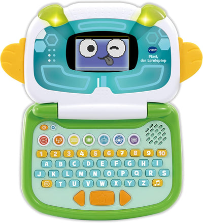 VTech Pixel, der Lernlaptop – Lerncomputer mit eigener Persönlichkeit, ABC-Tastatur und vielen Lerni