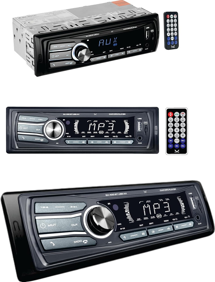 Majestic SA 400 BT USB AX Audio Car System mit Bluetooth, MP3/WMA USB/Micro SD, Fernbedienung, 100W