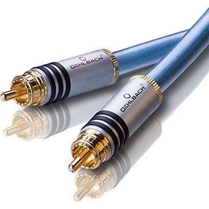 Oehlbach XXL Series 2 - High-End Stereo Audio Cinchkabel (Made in Germany, mehrfach Schirmung, HPOCC