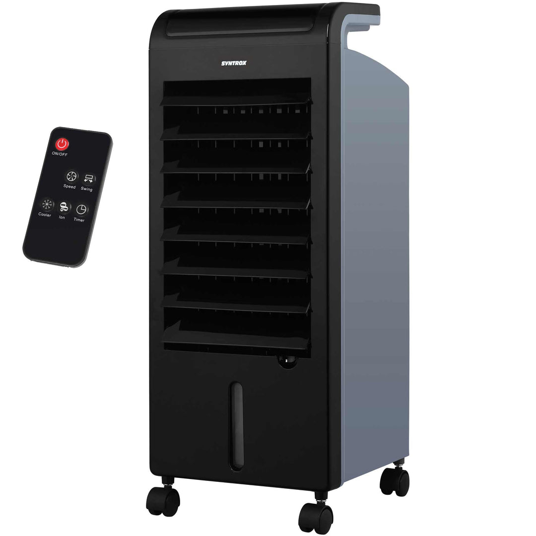 Syntrox Germany 4 in 1 Luftkühler Luftbefeuchter Lufterfrischer und Ventilator mit Touch Panel und F