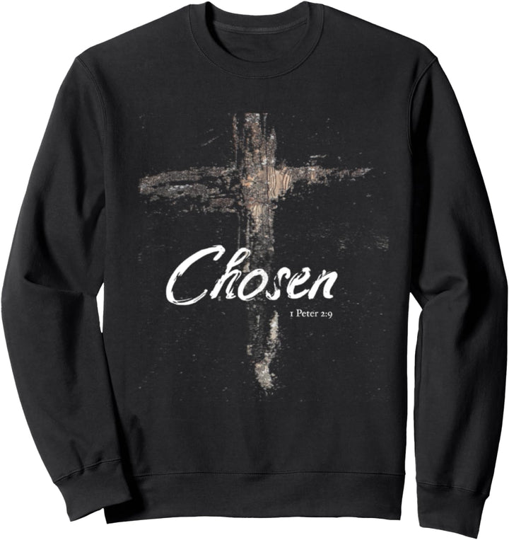 Das Kreuz Jesu in Not — Auserwählter 1. Petrus 2:9 Sweatshirt