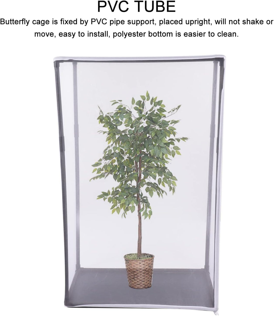 Schmetterling Lebensraum Käfig Bausatz, Outdoor Insekten Netzkäfig mit grossem Platzangebot und Reis