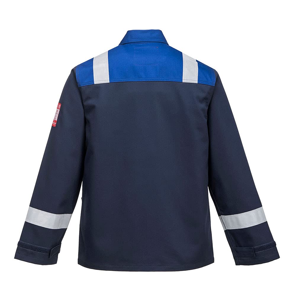 Portwest Bizflame-Plus-Jacke, Farbe: Marineblau/Königsblau, Grösse: 3XL, FR55NRRXXXL. Marineblau / R