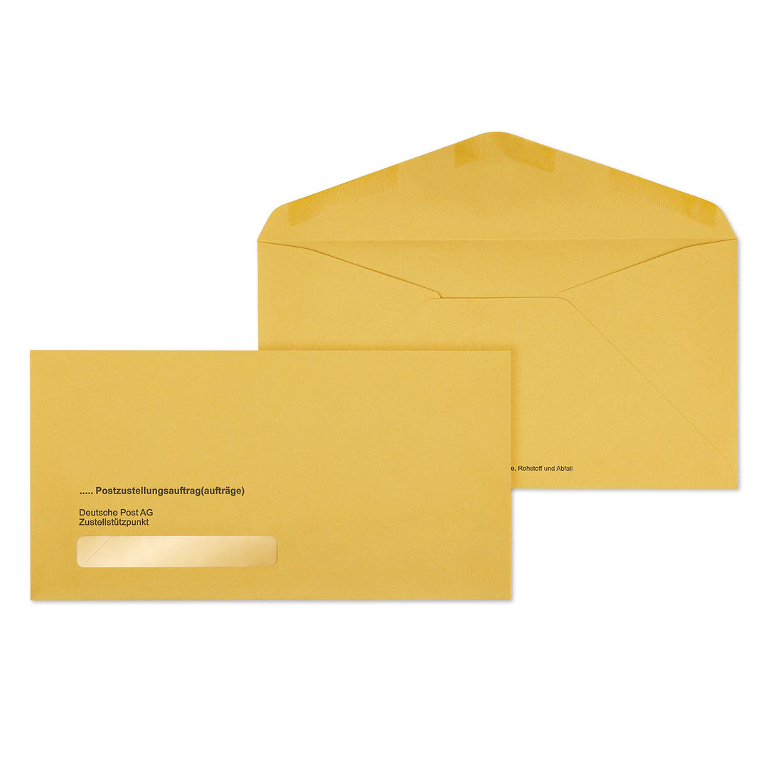 500 x Äussere Postzustellungs-Hüllen Postzustellungshüllen Postzustellungsumschläge 3491010