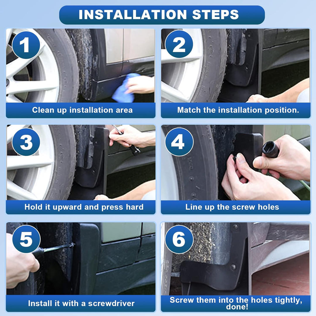 SharpCost (Upgraded) CDEFG Mud Flaps Splash Guards for RAV4 2019 2020 2021 2022 2023 Mudflap Fender