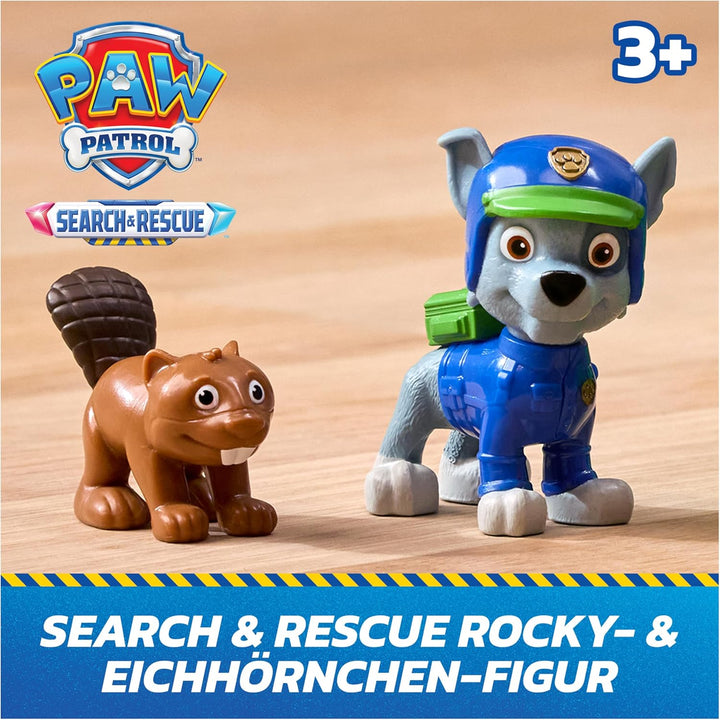 PAW PATROL - Search &amp; Rescue: Rockys Rettungs-Fahrzeug, Fahrzeug mit Rückziehmotor, ca. 15 cm, inkl.