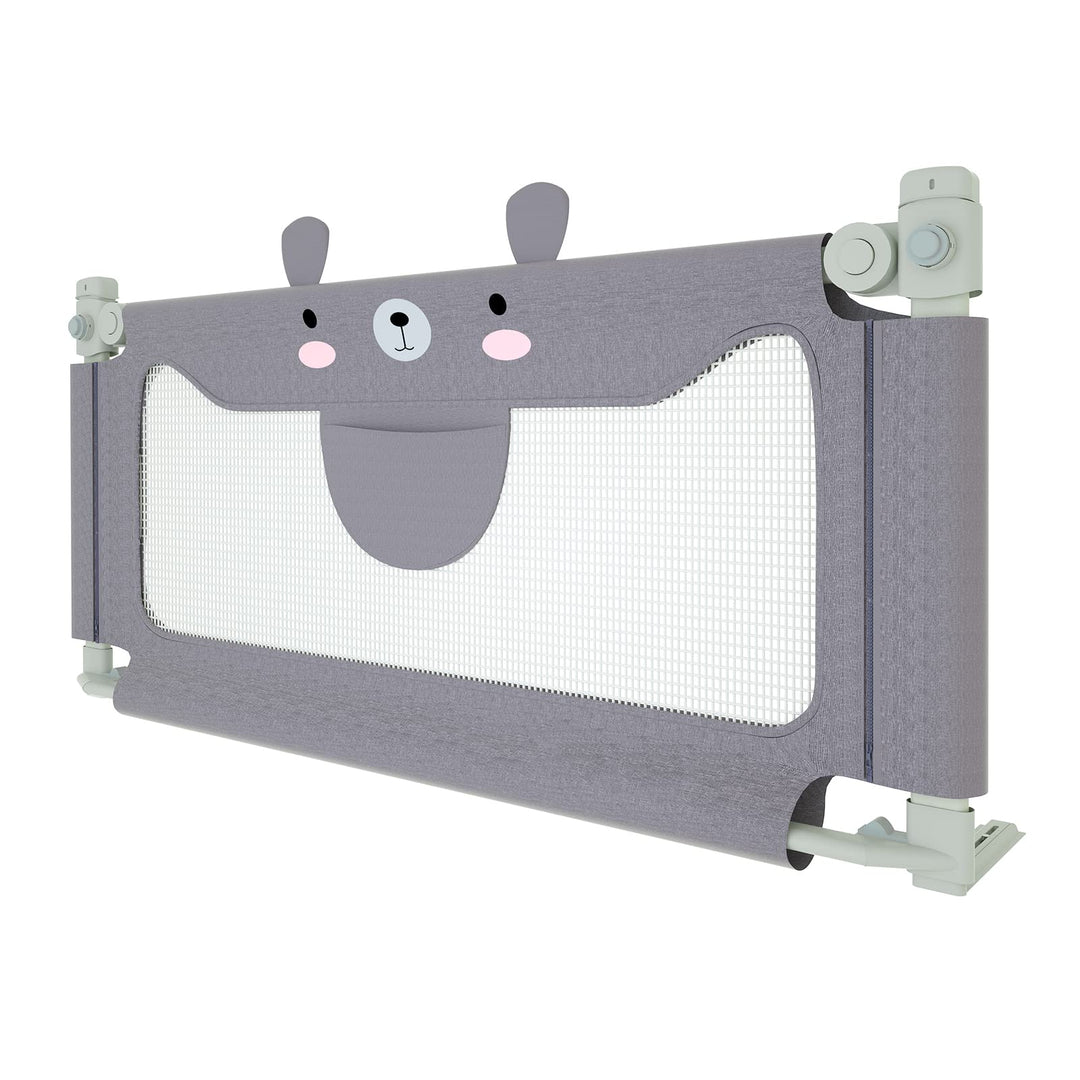UISEBRT Kinder Bettgitter Bettschutzgitter 180cm - Bett rausfallschutz Kinder, Höhenverstellbar Kind