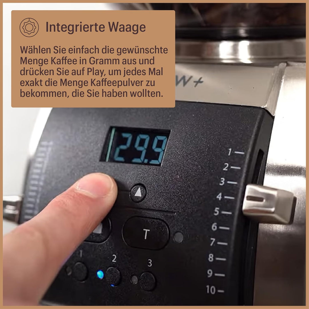 Baratza - Vario W+ 230V Kaffeemühle - Elektrische Kaffeemühle mit Mahlwerk, Schwarz, Schwarz
