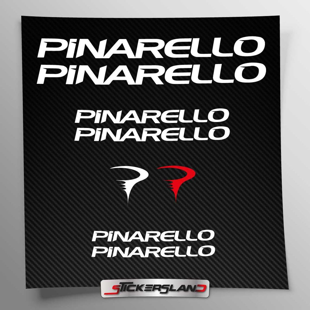 Stickersland® Aufkleber-Set kompatibel mit Rahmen Pinarello MTB Mountainbike und Helm | Aufkleber-Au
