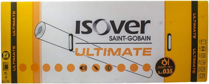 Rohrisolierung Isover U Protect Pipe Section ALU2 28/30mm ganzer Karton: Inhalt 16 Stück - 19,2 lfdm