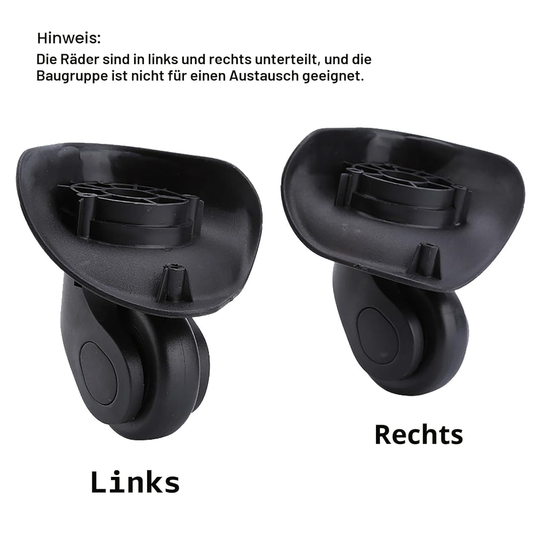 Ersatz Gepäck Räder,1 Paar Universal Kofferräder,Kofferräder Rollen Koffer Gepäckräder Gepäck Schwen