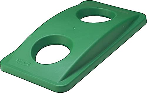 Rubbermaid Commercial Products FG269288GRN Slim Recyclingaufsatz für Flaschen, Grün grün für Flasche