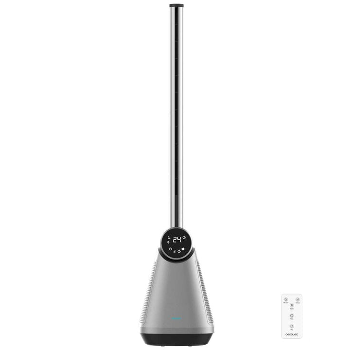Cecotec - Turmventilatoren EnergySilence 9890 Skyline Bladeless Dark, ohne 100 cm, 50 W, Touch -LED