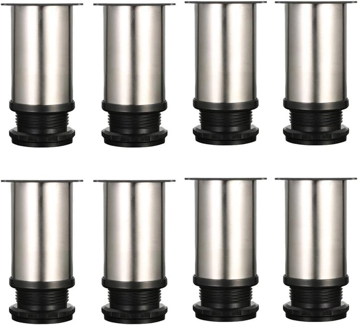 Qrity 8X Tischbeine Edelstahl, Füsse verstellbar, möbelfüsse verstellbar füsse für möbel, Beine für