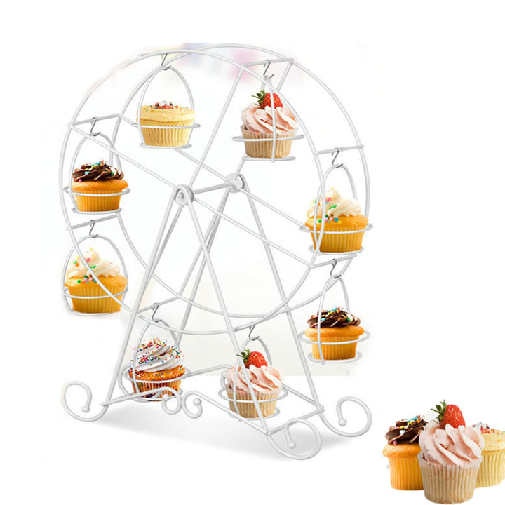 Cupcake-Riesenradständer, Drehbarer Cupcake-Halter Für 8 Cupcakes Für Geburtstagsfeier