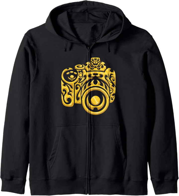 Digital Kamera mit Ornament - Fotografie Kapuzenjacke