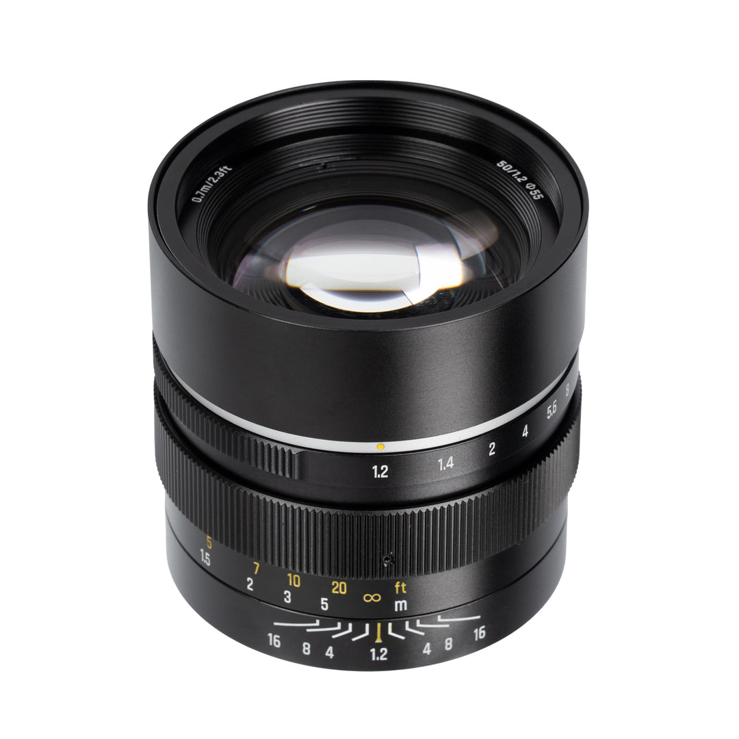 7artisans 50 mm F1.2 APS-C Kameraobjektiv mit manuellem Fokus Grosse Blende kompatibel mit Fujifilm