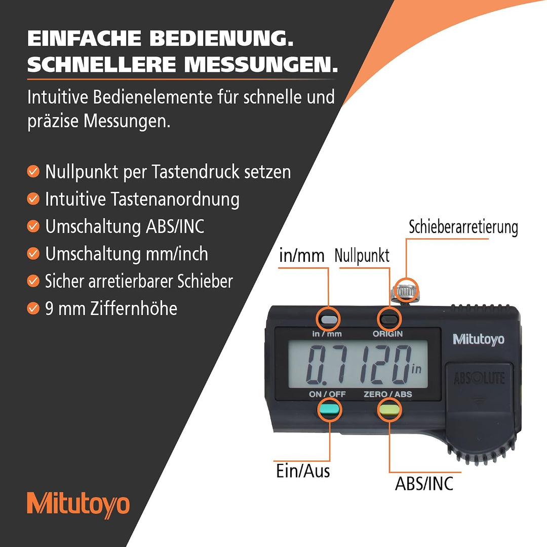 Mitutoyo 500–196–30 Absolute AOS Digimatic Digitaler Elektronischer Messschieber 150 mm
