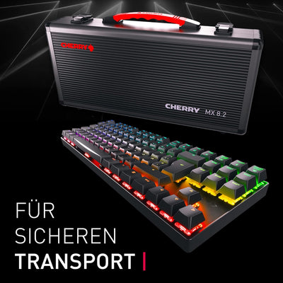 CHERRY MX 8.2 TKL Wireless, kabellose mechanische Gaming-Tastatur ohne Nummernblock, Deutsches Layou