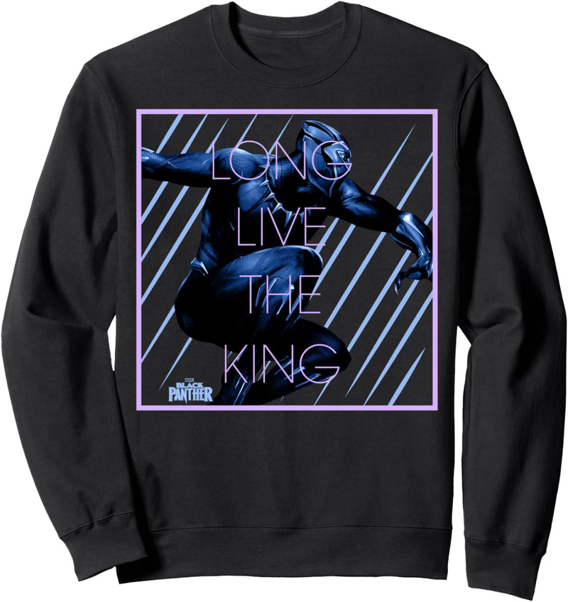 Marvel Black Panther Long Live The King Poster Sweatshirt