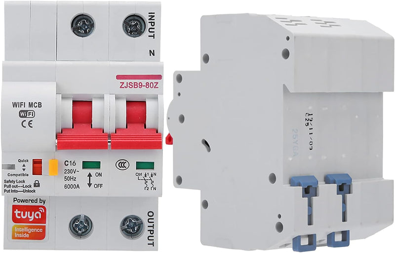 AC220V Smart WIFI Leistungsschalter, Miniatur Leistungsschalter PA66-DSM Flammhemmende Shell Unterst